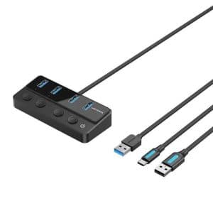 HUB USB VENTION 4 PUERTOS USB 3.0 BLACK