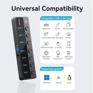 HUB VENTION USB 3.0 7 PUERTOS USB 3.0