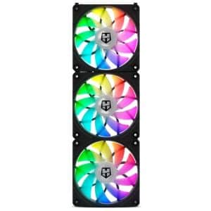 NOX VENTILADOR HUMMER EASY LINK negro PACK DE 3 VENTILADORES