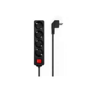 AISENS REGLETA 4 TOMAS CON INTERRUPTOR/ NEGRO