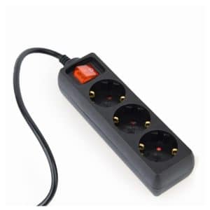 GEMBIRD REGLETA 3 SCHUKO A C14 SAI 0.6M NEGRA