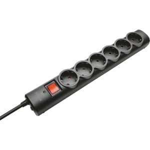 REGLETA TRUST 6 SCHUKOS INTERRUPTOR 1,8M