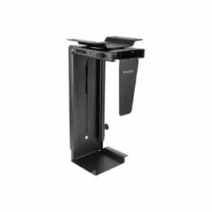 TOOQ SOPORTE CPU AJUSTABLE PARA EQUIPOS DE 300-533mm ALTO 88-203mm ANCHO MAX 10KG COLOR NEGRO