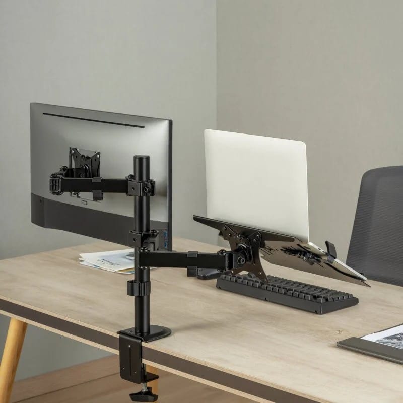 AISENS SOPORTE DE MESA PARA TV Y PORTATIL DE 17-32 ORIENTABLE/ INCLINABLE - Imagen 4
