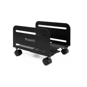 TOOQ SOPORTE METALICO UMCS0004-B PARA CPU CON RUEDAS NEGRO