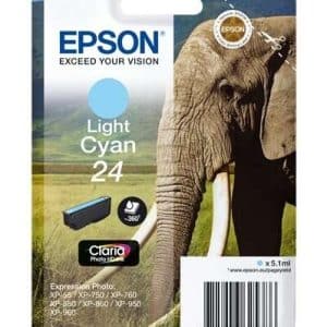 TINTA EPSON C13T24254012 LIGHT CYAN 24