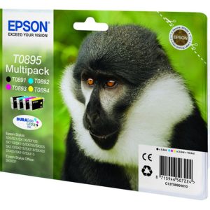 EPSON CARTUCHO TINTA T0895 VALUE PACK 4 COLORES
