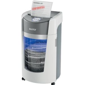 LEITZ DESTRUCTORA IQ OPTIMAX OFFICE P5 CORTE EN PARTICULAS BLANCA 35L