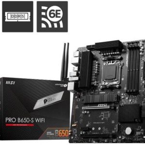 MSI PLACA BASE PRO B650-S WIFI AM5 ATX . Supports AMD Ryzen 9000/ 8000/ 7000/ 4XDDR5/ 1x HDMI/ 1x DP