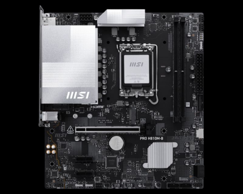 MSI PLACA PRO H810M-B LGA 1851 Intel Core Ultra (Series 2)/ 2x DDR5