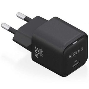 AISENS CARGADOR PARED GAN 30W USB-C NEGRO