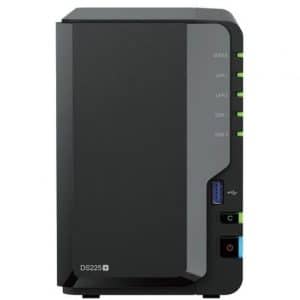 SYNOLOGY NAS 2 BAHIAS DISKSTATION DS225+ 3.5-2.5/ 2GB DDR4/ FORMATO TORRE