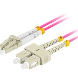 LANBERG LATIGUILLO FIBRA 2M MULTI LC/UPC-SC/UPC DUPLEX OM4 LSZH 3.0MM VL