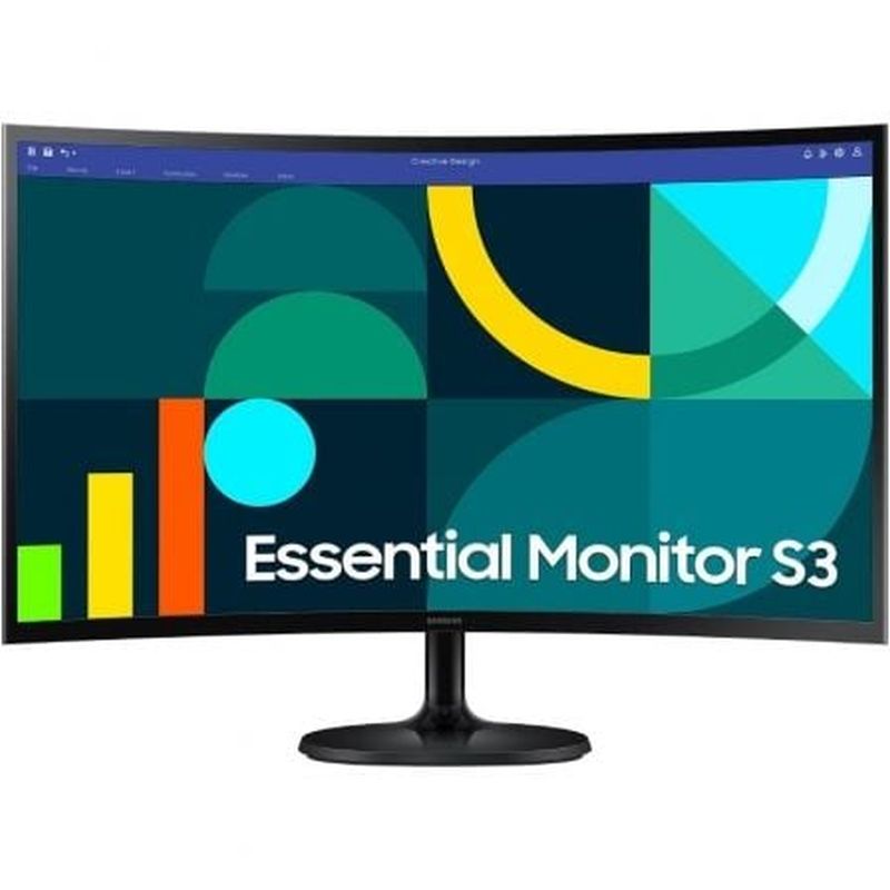 SAMSUNG MONITOR PROFESIONAL ESSENTIAL S3 S36GD S27D360GAU 27/ FHD / NEGRO HDMI / VGA / 4MS / VESA
