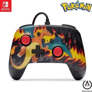 POWER A GAMEPAD SWITCH NSGP0283-01 CHARIZARD FIRESTORM CON CABLE