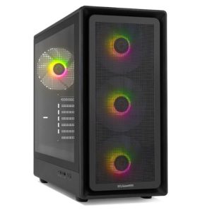 NOX CARCASA HYPERFLOW HUMMER AERO ARGB NEGRO USB 3.0 TYPE C ATX/M-ATX /ITX