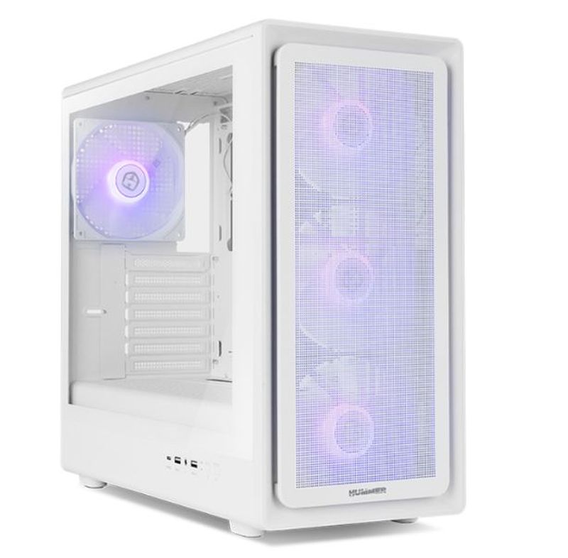 NOX CARCASA HYPERFLOW HUMMER AERO ARGB BLANCA USB 3.0 TYPE C ATX/M-ATX /ITX