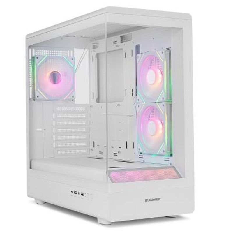 NOX CARCASA FRAMELESS HUMMER SIGNAL ARGB BLANCA USB TYPE C ATX/mATX