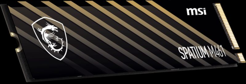 MSI DISCO DURO SSD M.2 SPATIUM M461 1TB SSD PCIE 4.0 Lectura secuencial hasta: 5000 MB/s - Escritura secuencial hasta: 3200 MB/s