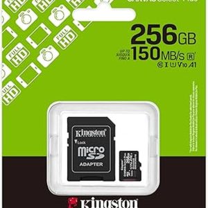 KINGSTON MICRO SD CANVAS SELECT PLUS 256GB SDCS3-256GB CL10 + ADAPT