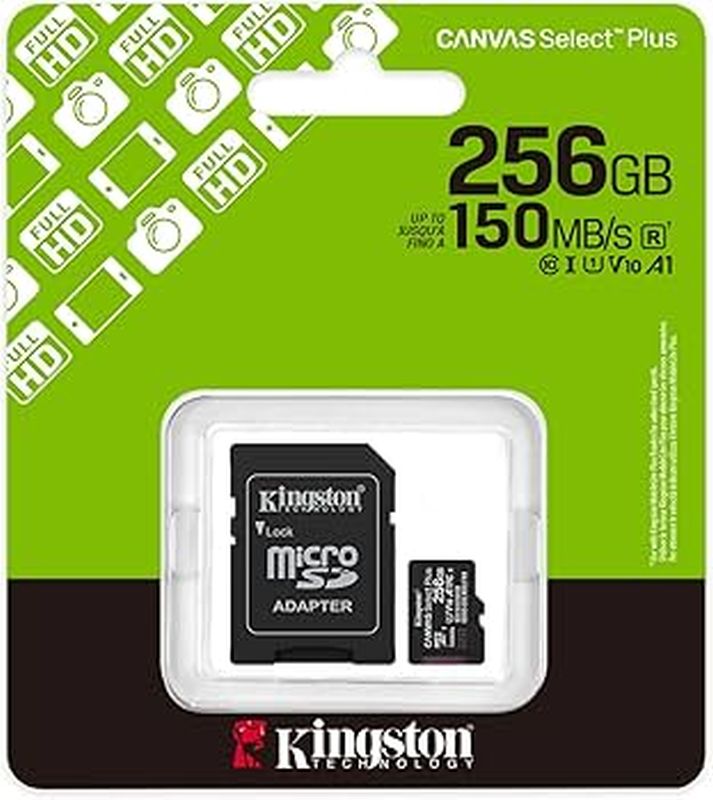 KINGSTON MICRO SD CANVAS SELECT PLUS 256GB SDCS3-256GB CL10 + ADAPT