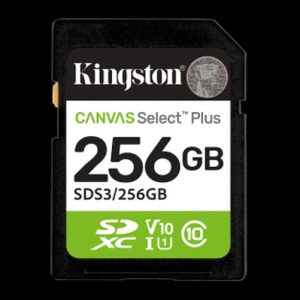 KINGSTON TARJETA SD 256GB SDXC CANVAS SELECT PLUS GEN 3
