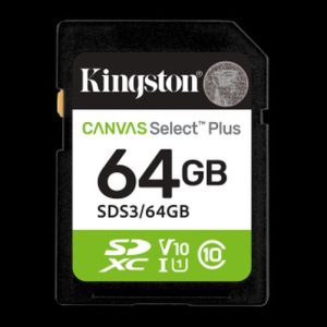 KINGSTON TARJETA SD 64GB SDXC CANVAS SELECT PLUS GEN 3