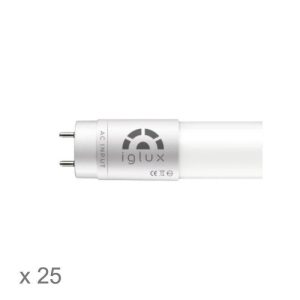 IGLUX TUBO LED T8IG-20120-F V2/ 120CM/ POTENCIA 20W/ 2000 LÚMENES/ 6000ºK