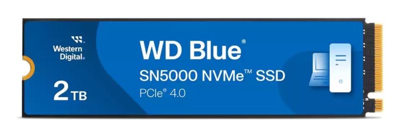 WESTERN DIGITAL DISCO DURO SSD NVME BLUE WDS200T4B0E 2TB Lectura: 5000 MB/s - Escritura: 4000 MB/s