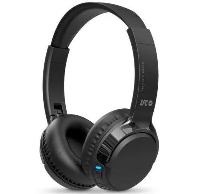 SPC AURICULARES BLUETOOTH HERON 2 STUDIO NEGROS MICROFONO / BLUETOOTH / AUTONOMÍA 50H/ NEGROS