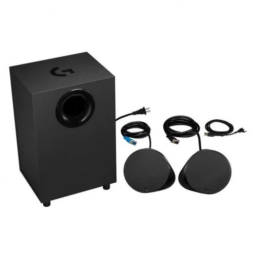 ALTAVOCES GAMING LOGITECH G560 SOBREMESA SUBWOOFER 240W 2.1 BLUETOOTH USB JACK 3.5MM BLACK - Imagen 3
