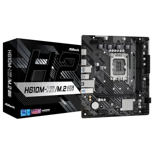 PLACA BASE ASROCK H610M-H2/M.2 D5 2XDDR5 MATX HDMI