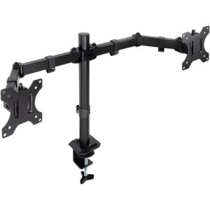 SOPORTE DE MESA TV/MONITOR TOOQ 17-27 2 BRAZOS BLACK