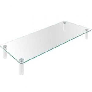 SOPORTE TOOQ SOBREMESA ELEVADOR PARA MONITOR/NOTEBOOK CRISTAL 20KG BLACK