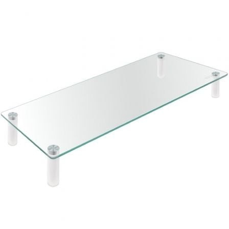 SOPORTE TOOQ SOBREMESA ELEVADOR PARA MONITOR/NOTEBOOK CRISTAL 20KG BLACK