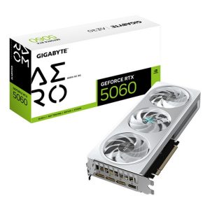 TARJETA DE VIDEO NVIDIA GIGABYTE RTX 5060 AERO OC 8GB GDDR7 PCIE 5.0 WHITE