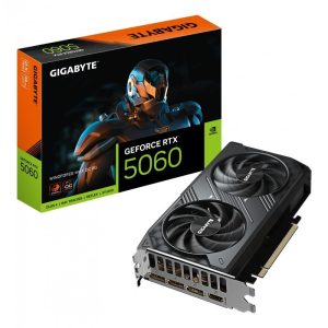 TARJETA DE VIDEO NVIDIA GIGABYTE RTX 5060 WINDFORCE MAX OC 8GB GDDR7 PCIE 5.0