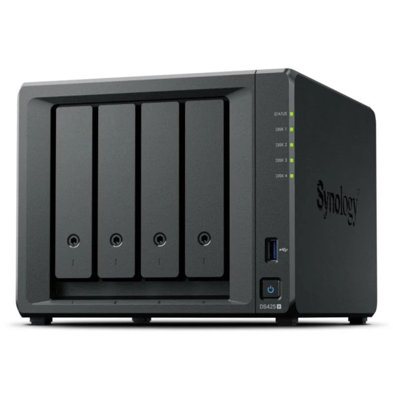 UNIDAD NAS SYNOLOGY DS425+ 4 HDD/SSD DISKSTATION CPU 2.7GHZ 2GB BLACK
