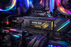 Disco duro SSD gaming nvme en  una placa base