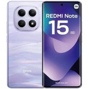 Smartphone xiami redmi note 15 de color violeta